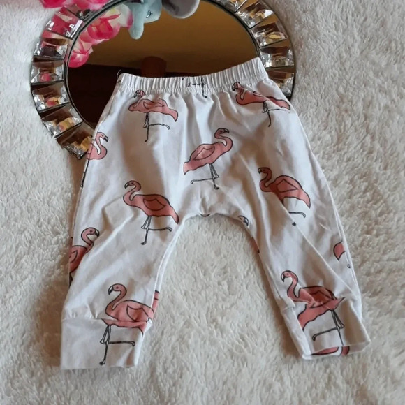Baby Flamingo Pants & Ruffle Bodysuit 6-9M - Picture 5 of 6